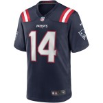 Men's New England Patriots Steve Grogan Navy Game Retired Player Jersey