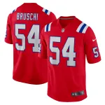 Men's New England Patriots Tedy Bruschi Red Retired Player Alternate Game Jersey
