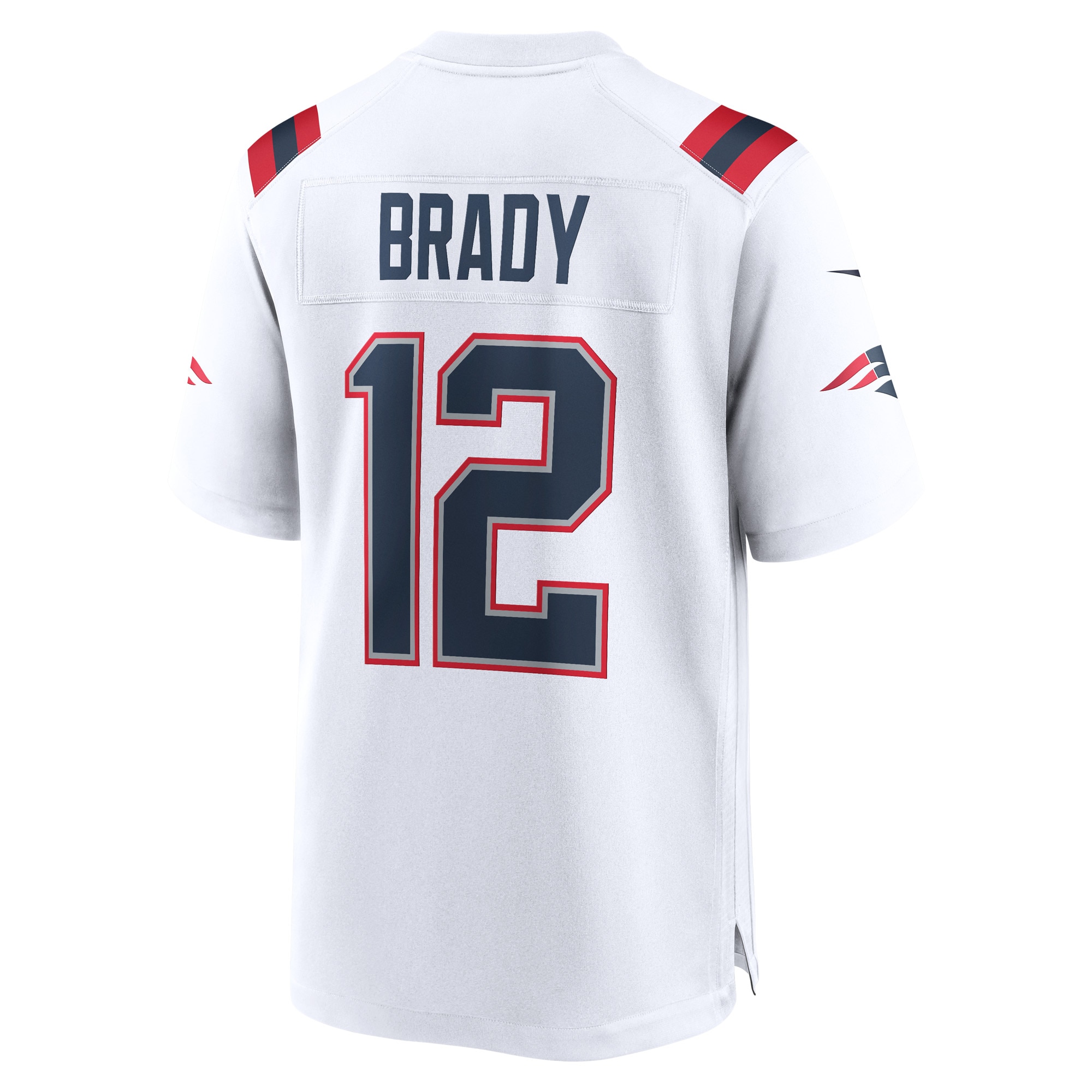 Men's New England Patriots Tom Brady White Retired Game Jersey