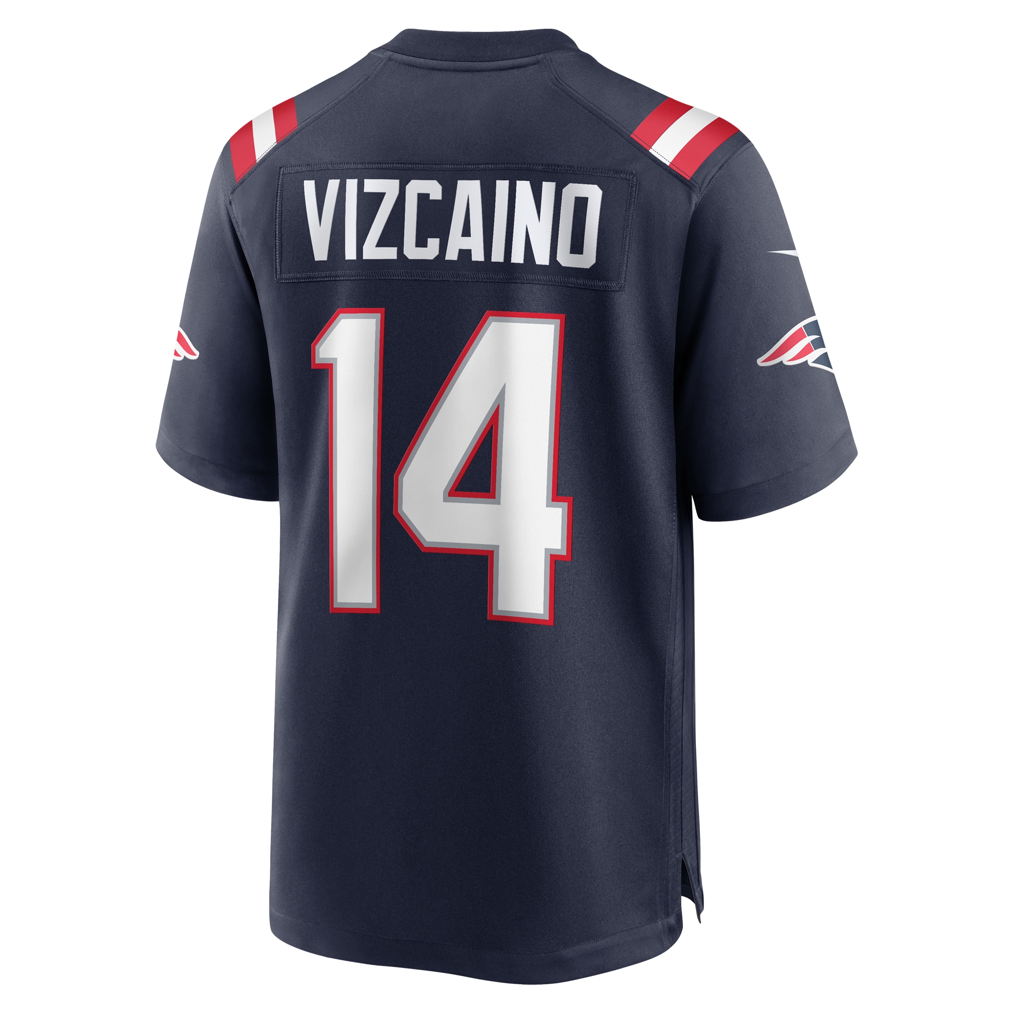Men's New England Patriots Tristan Vizcaino Navy Home Game Player Jersey