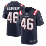 Men's New England Patriots Tucker Addington Navy Home Game Player Jersey