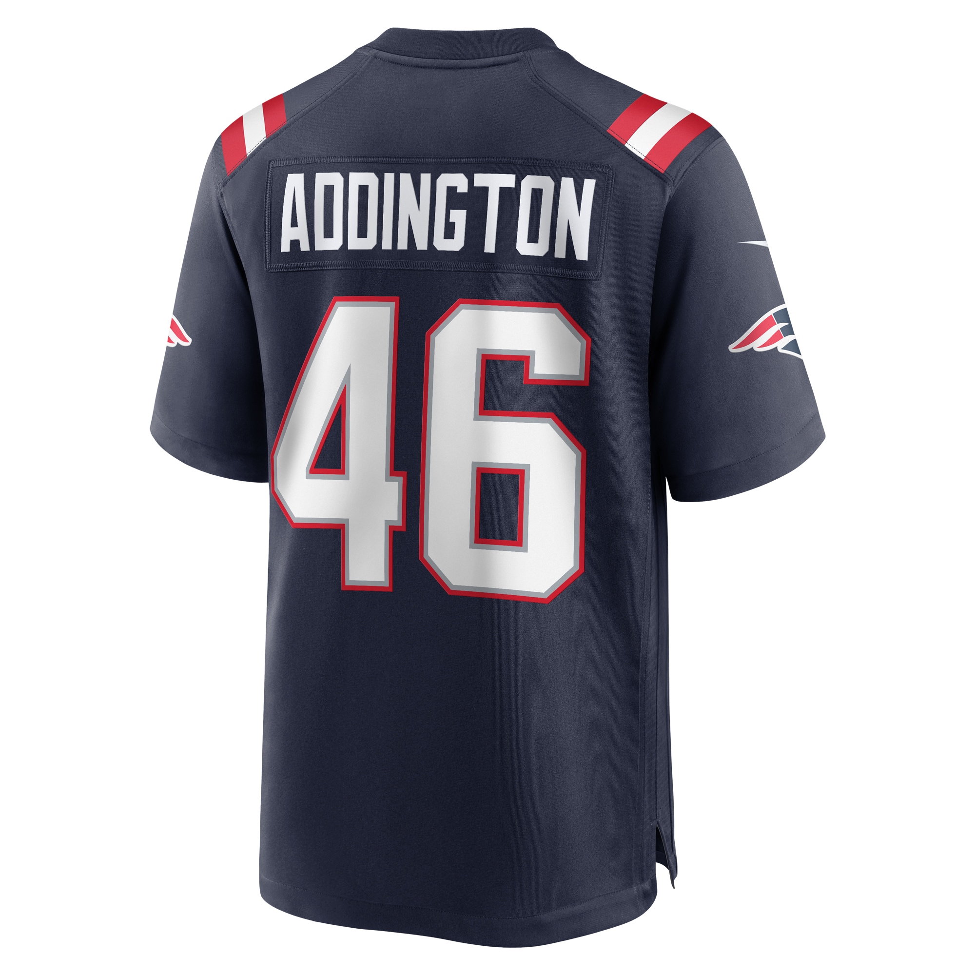 Men's New England Patriots Tucker Addington Navy Home Game Player Jersey
