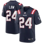 Men's New England Patriots Ty Law Navy Game Retired Player Jersey