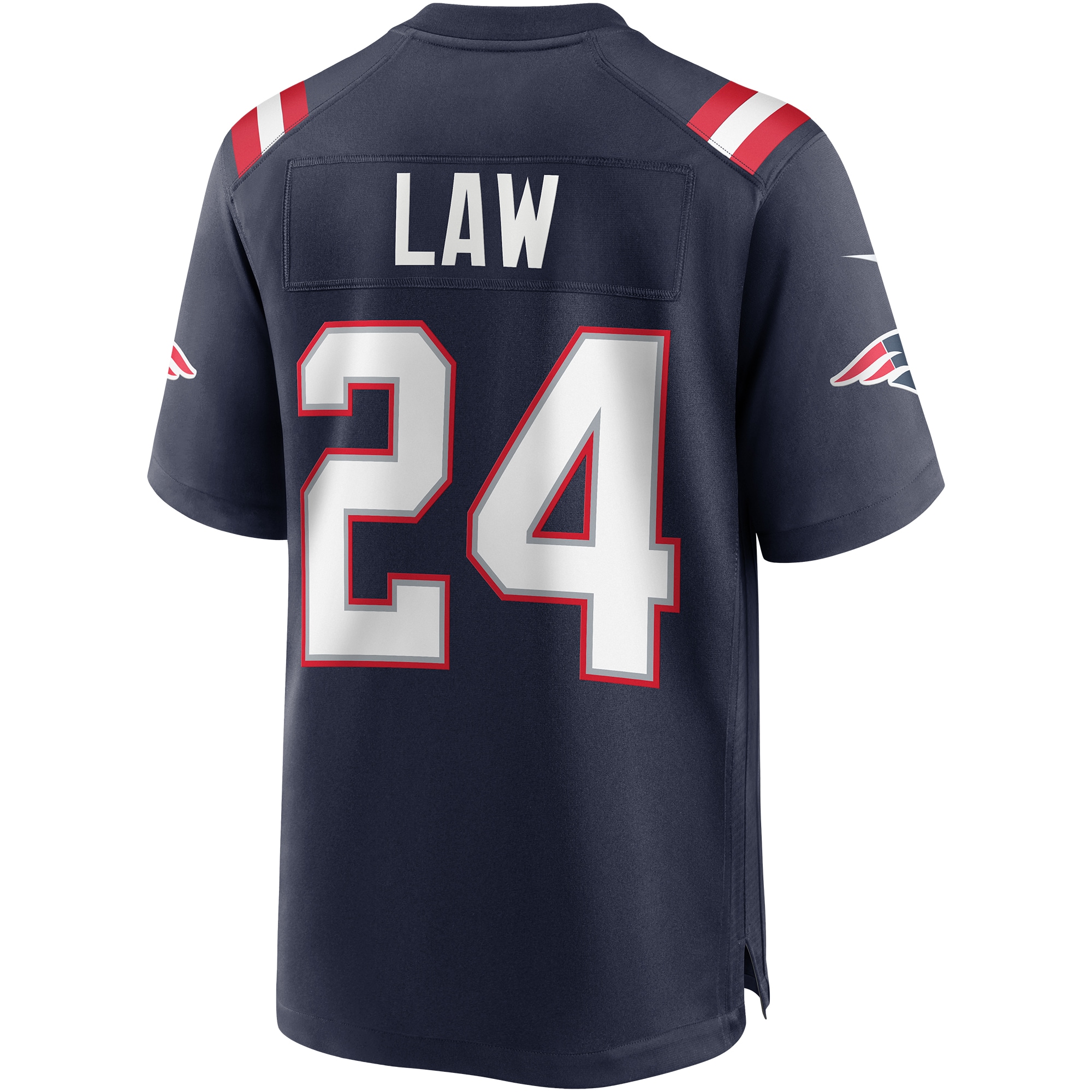 Men's New England Patriots Ty Law Navy Game Retired Player Jersey