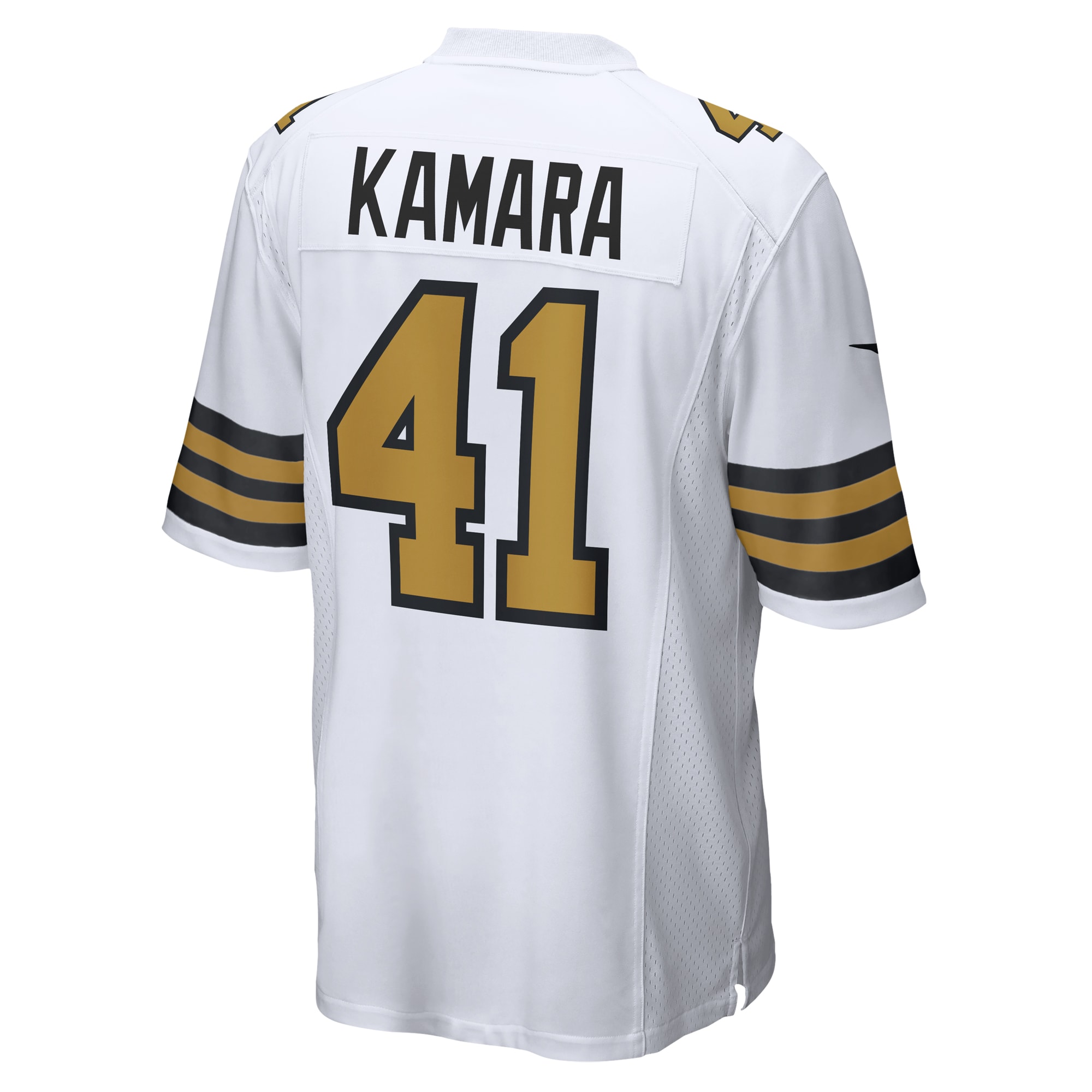 Men's New Orleans Saints Alvin Kamara White Alternate Game Jersey