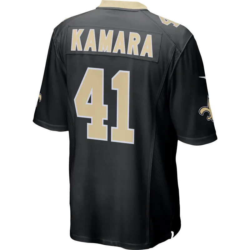 Men's New Orleans Saints Alvin Kamara Black Game Jersey