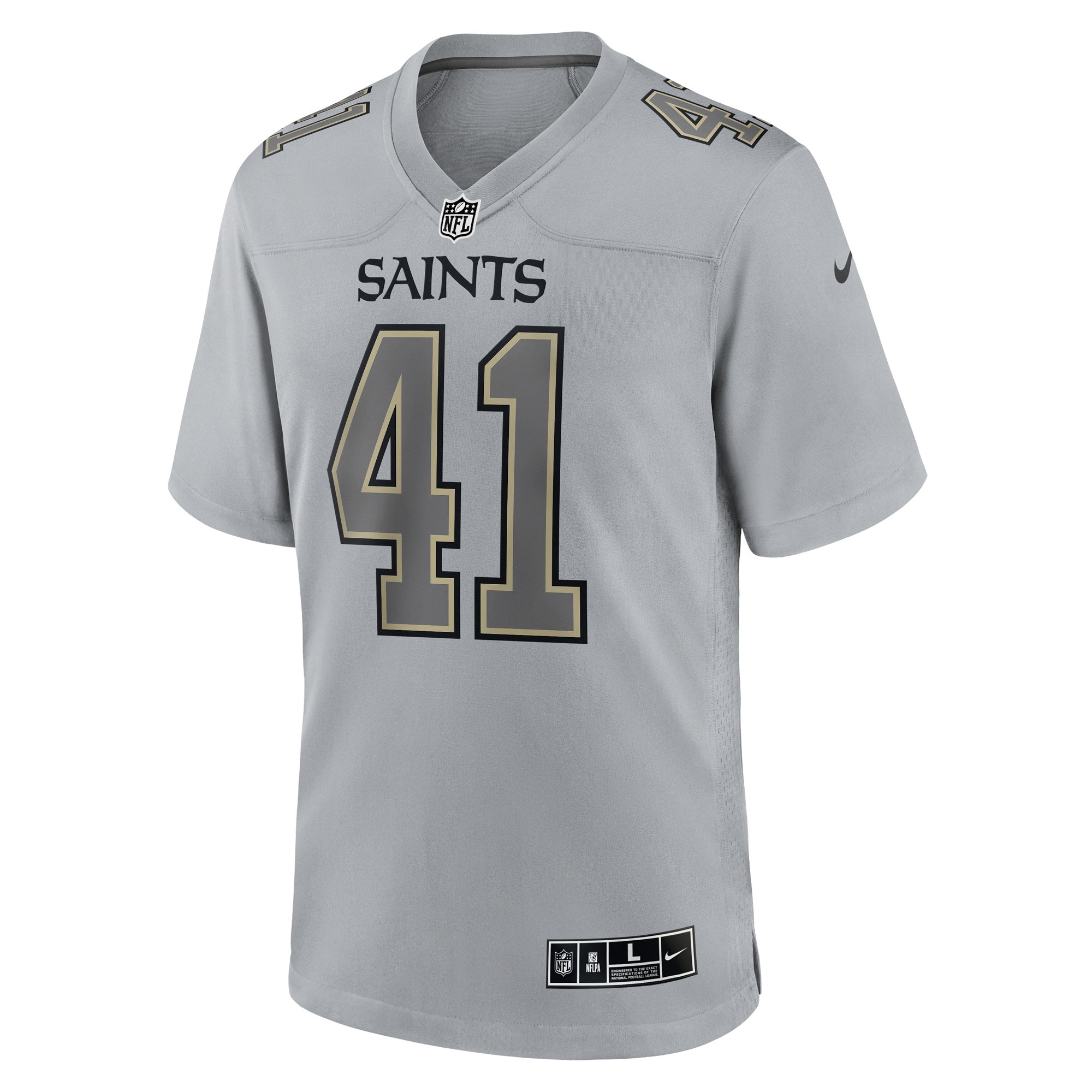 Men's New Orleans Saints Alvin Kamara Gray Atmosphere Fashion Game Jersey
