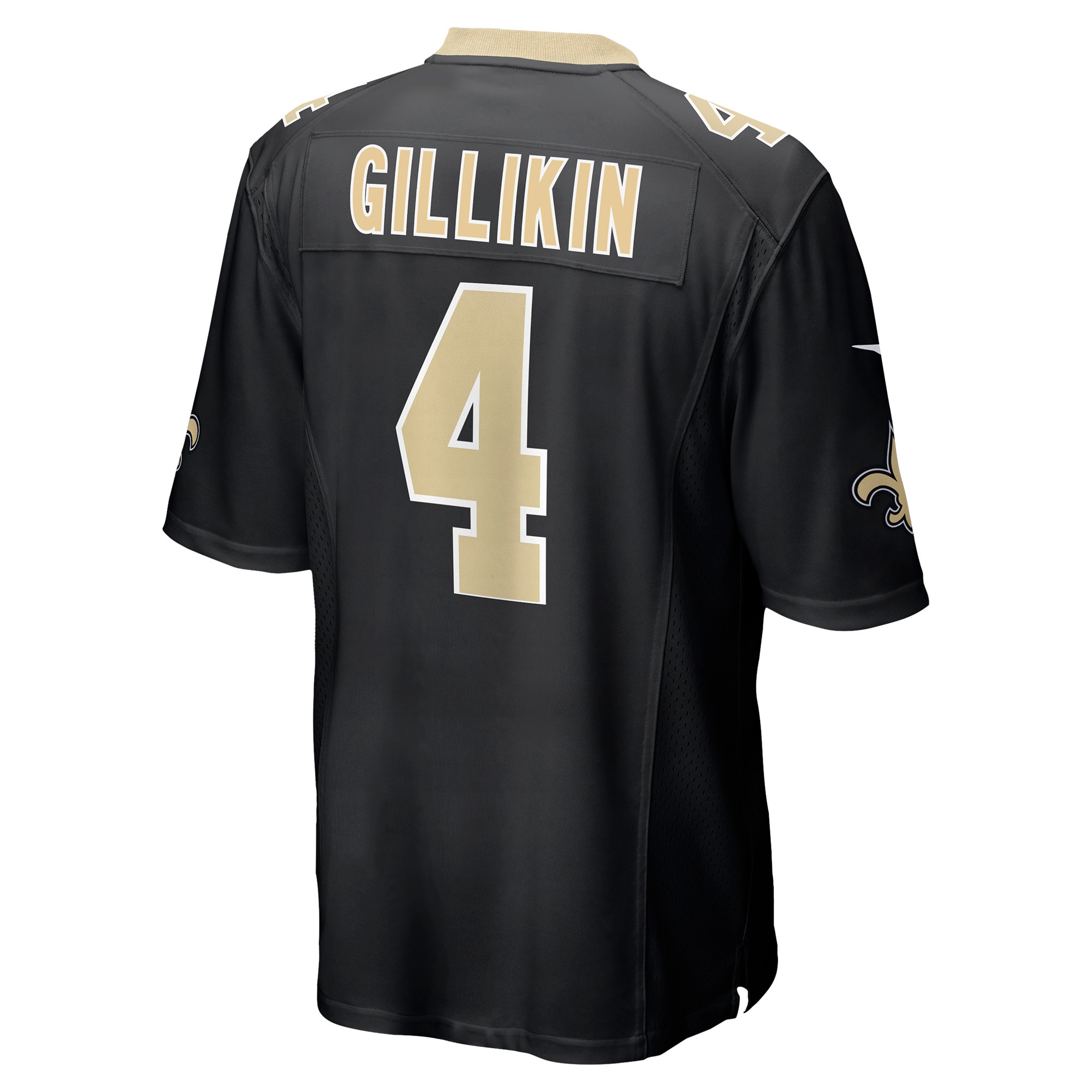 Men's New Orleans Saints Blake Gilikin Black Game Player Jersey