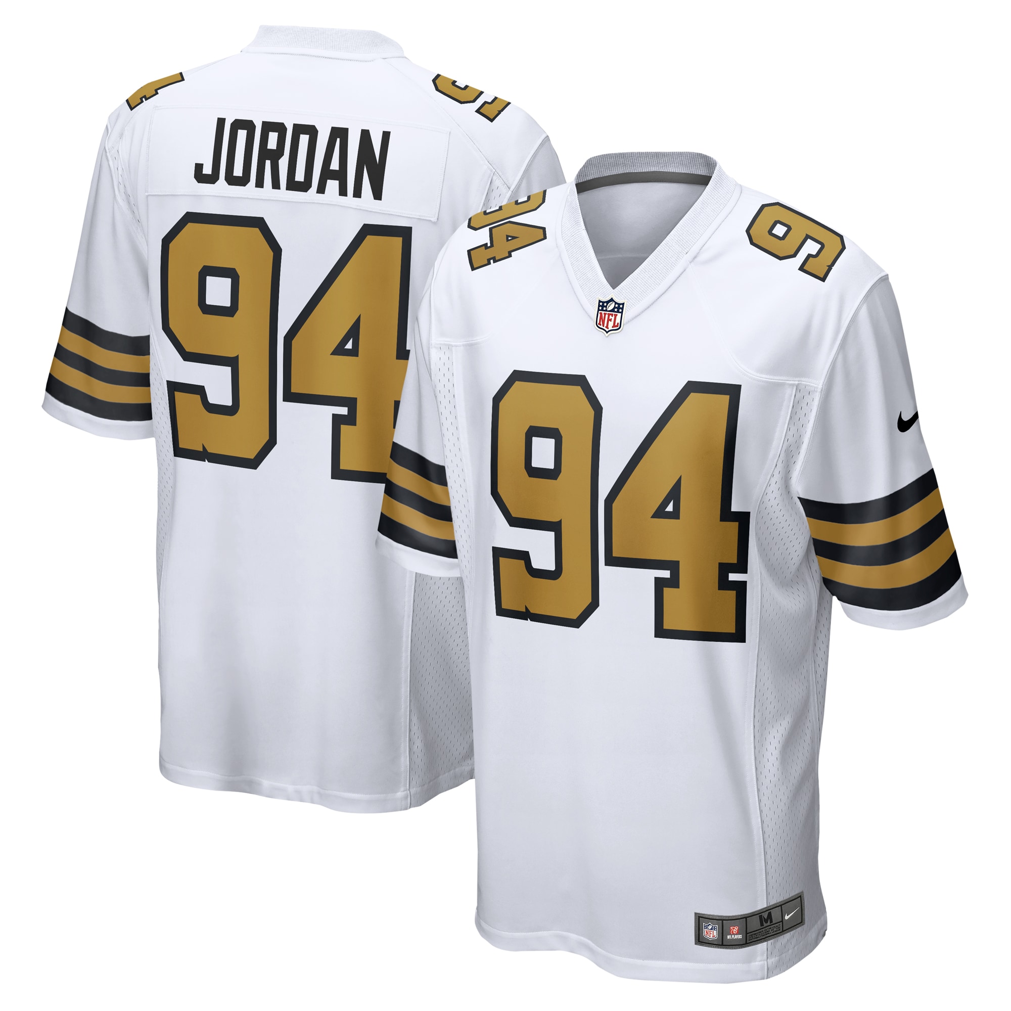 Men's New Orleans Saints Cameron Jordan White Alternate Game Jersey