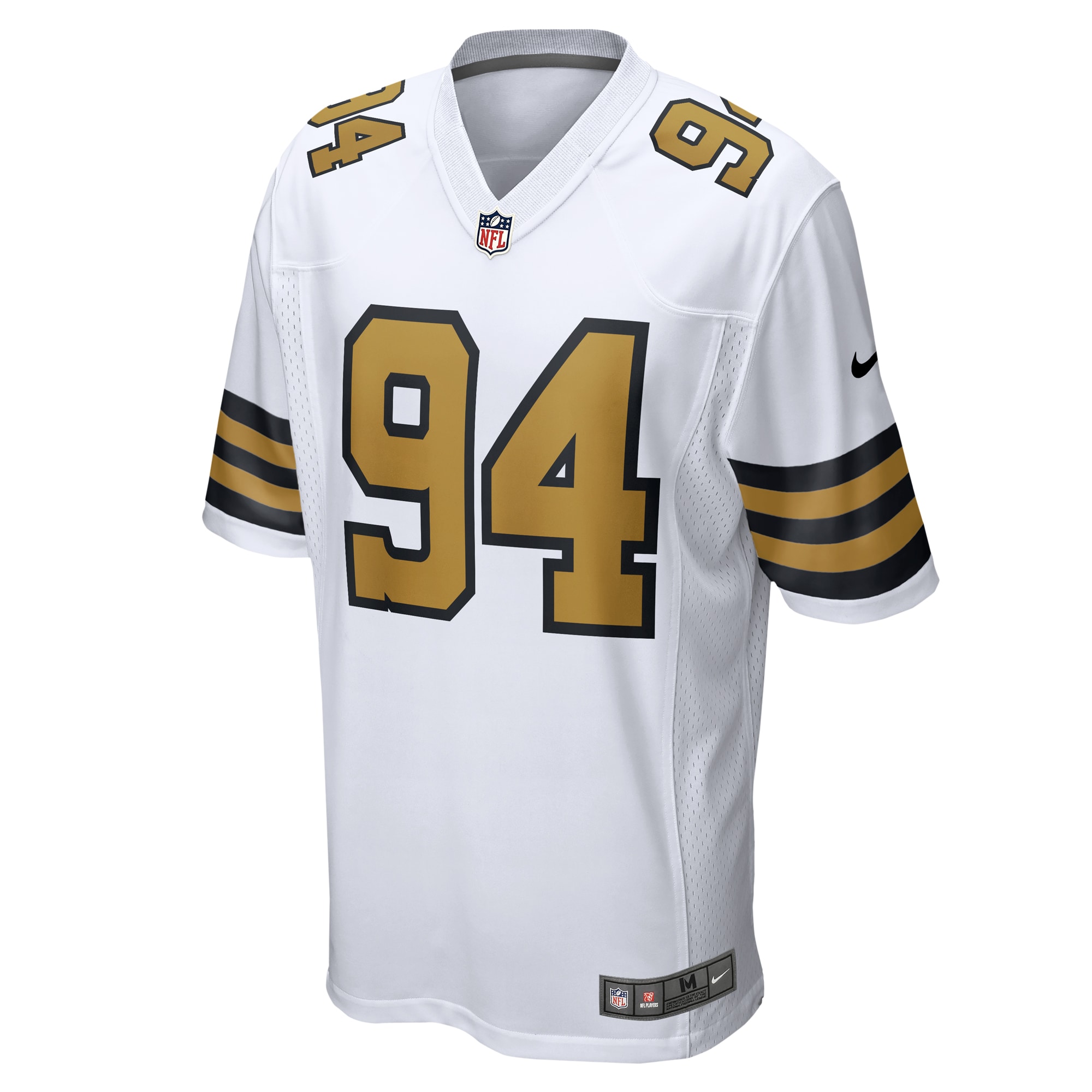 Men's New Orleans Saints Cameron Jordan White Alternate Game Jersey