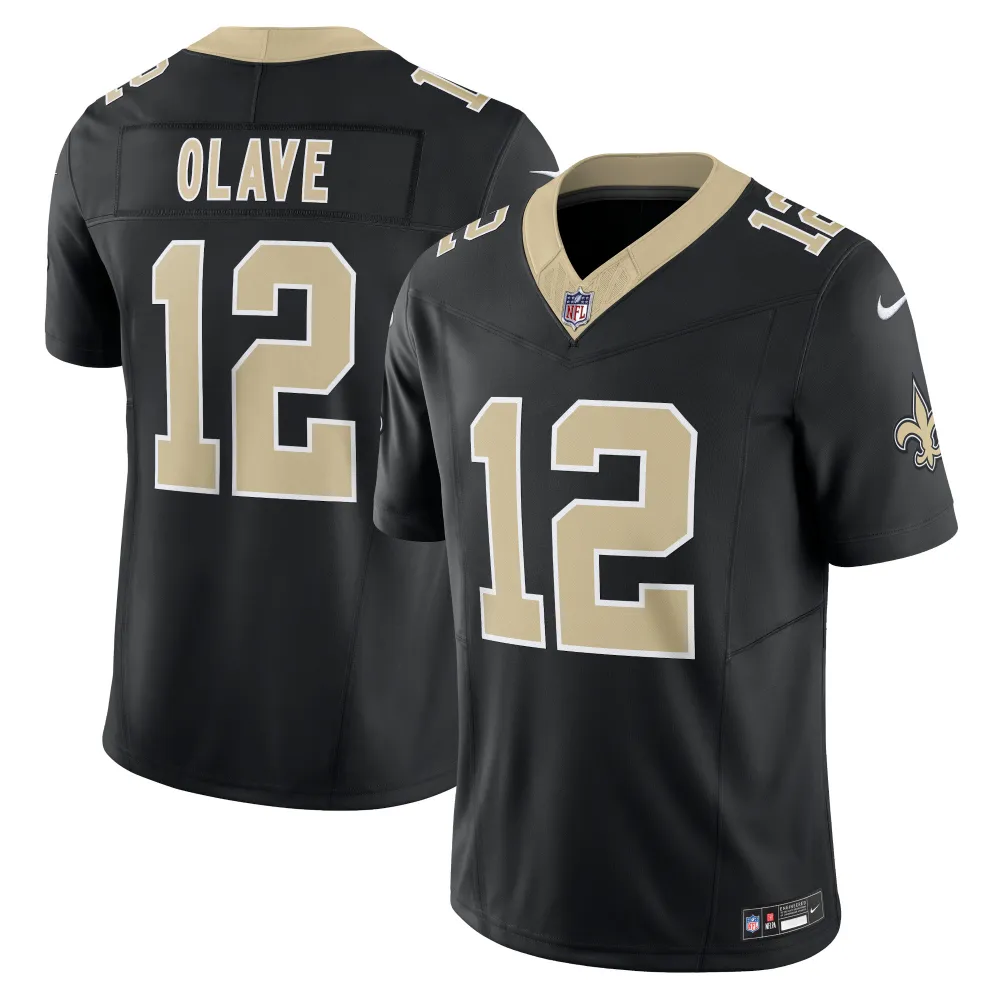 Men's New Orleans Saints Chris Olave Black Vapor F.U.S.E. Limited Jersey