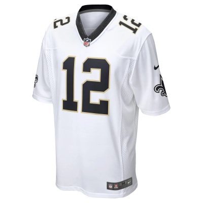 Men's New Orleans Saints Chris Olave White Game Player Jersey 02