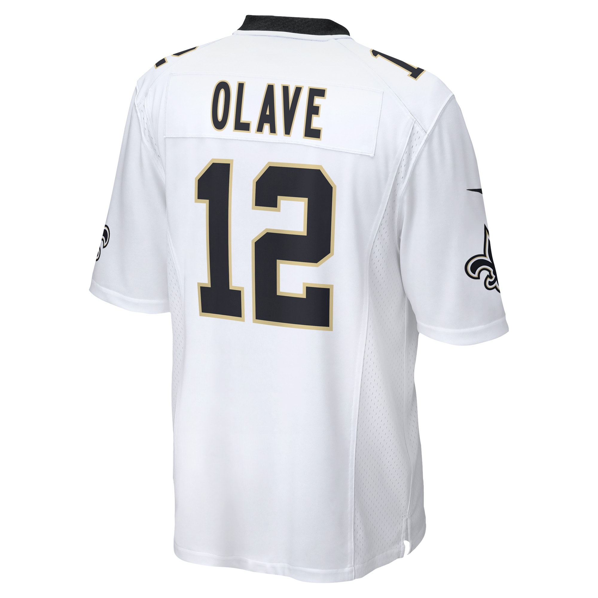 Men's New Orleans Saints Chris Olave White Game Player Jersey