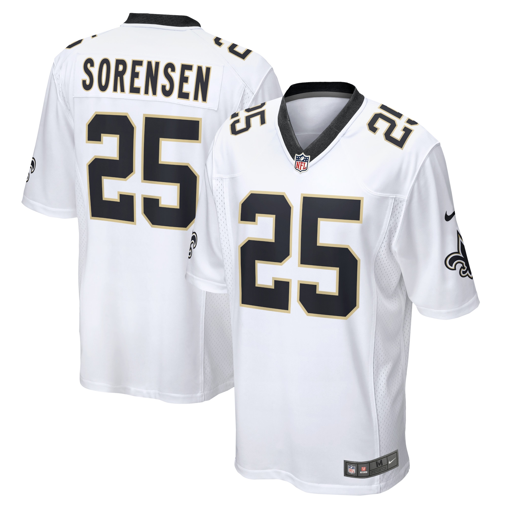 Men's New Orleans Saints Daniel Sorensen White Player Game Jersey