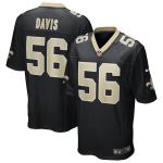 Men's New Orleans Saints Demario Davis Black Game Jersey
