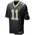 Men's New Orleans Saints Deonte Harris Black Game Player Jersey