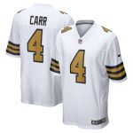 Men's New Orleans Saints Derek Carr White Alternate Game Jersey