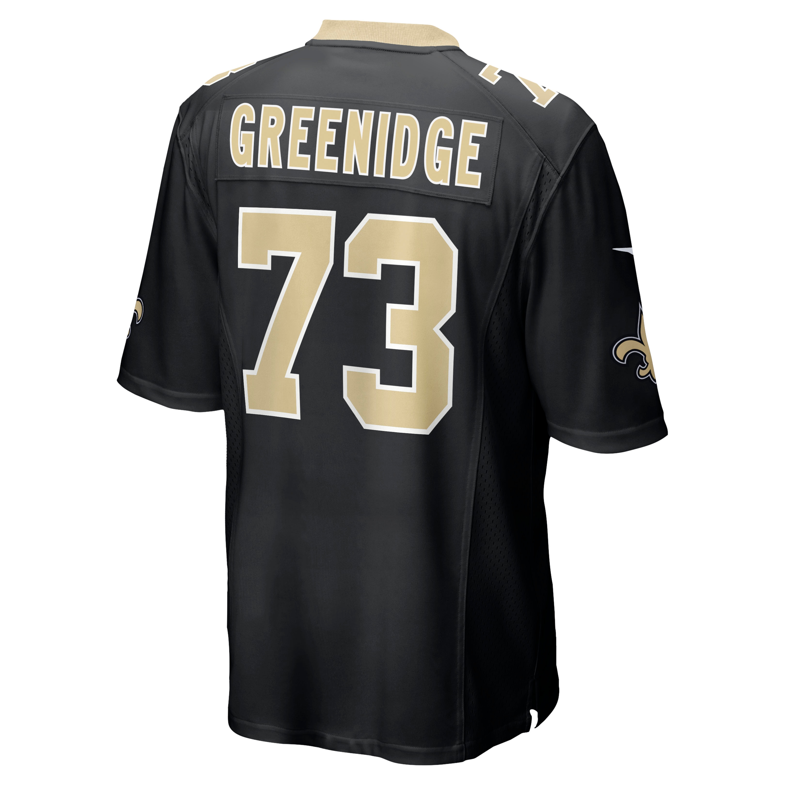 Men's New Orleans Saints Ethan Greenidge Black Game Jersey