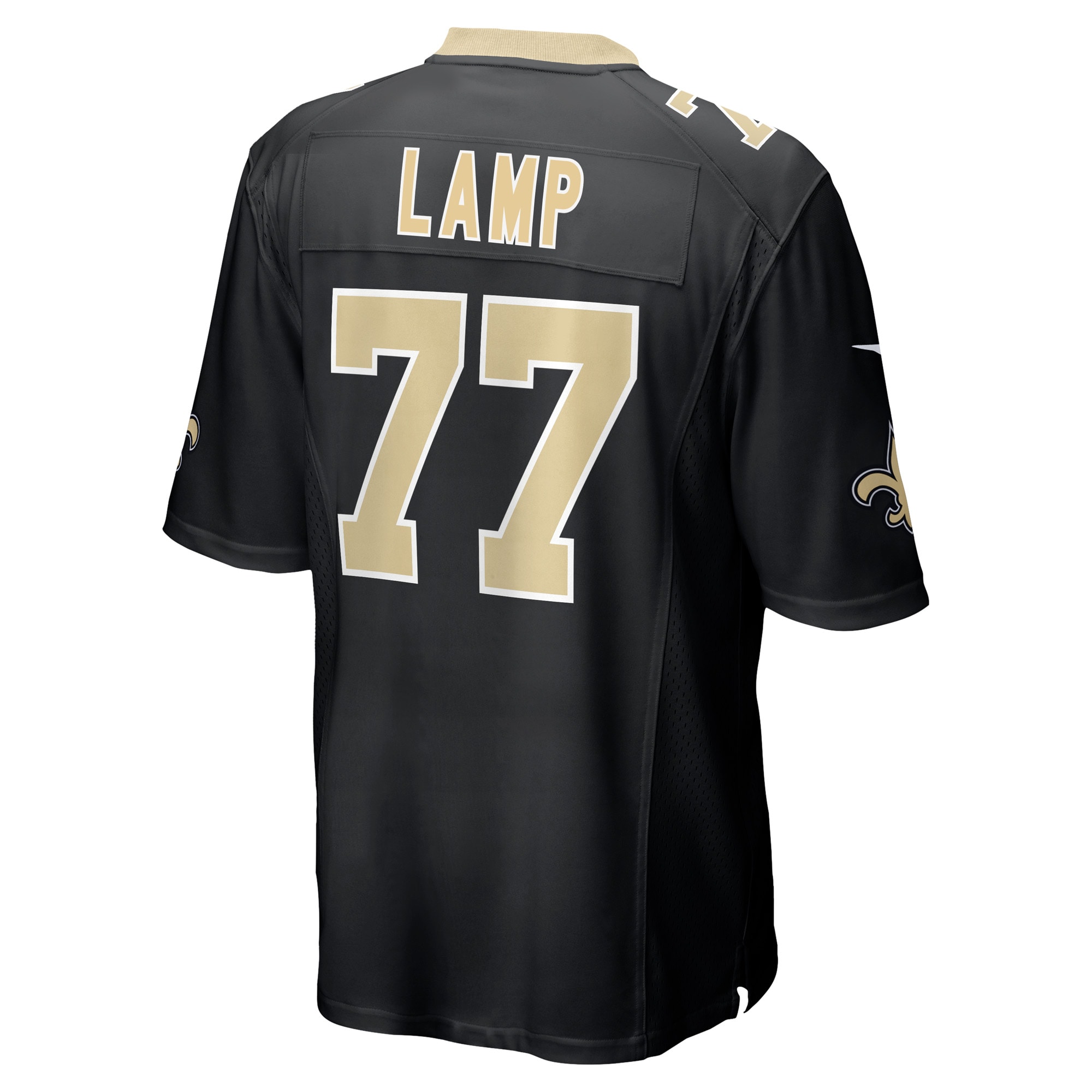 Men's New Orleans Saints Forrest Lamp Black Game Player Jersey