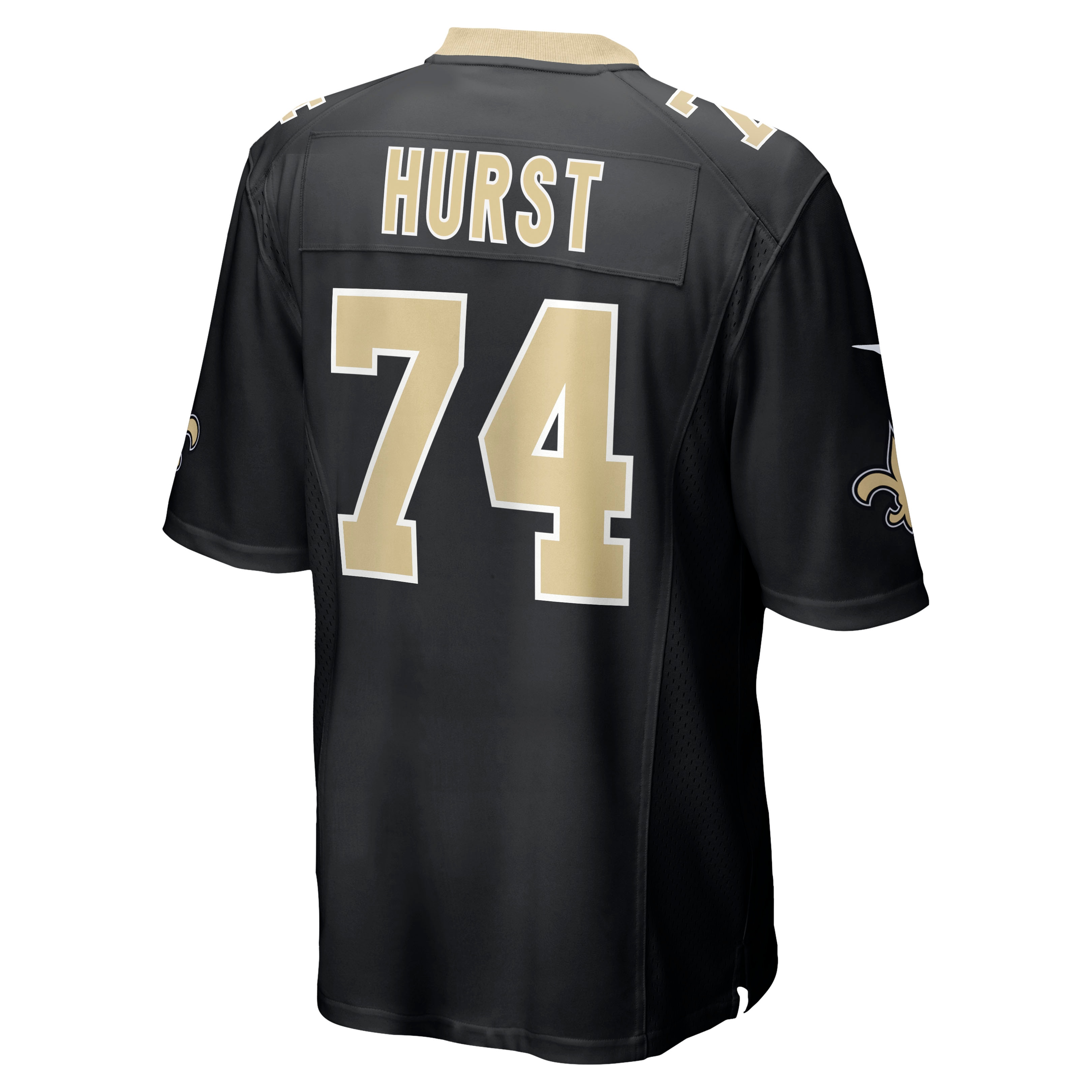 Men's New Orleans Saints James Hurst Black Game Jersey