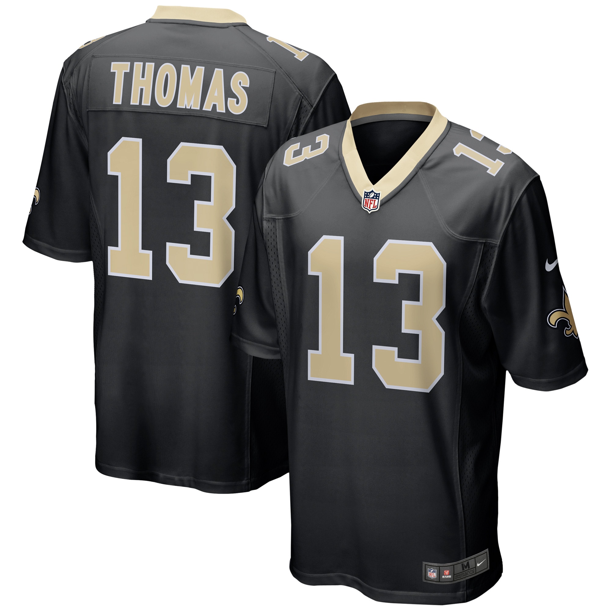 Men's New Orleans Saints Michael Thomas Black Team Color Game Jersey