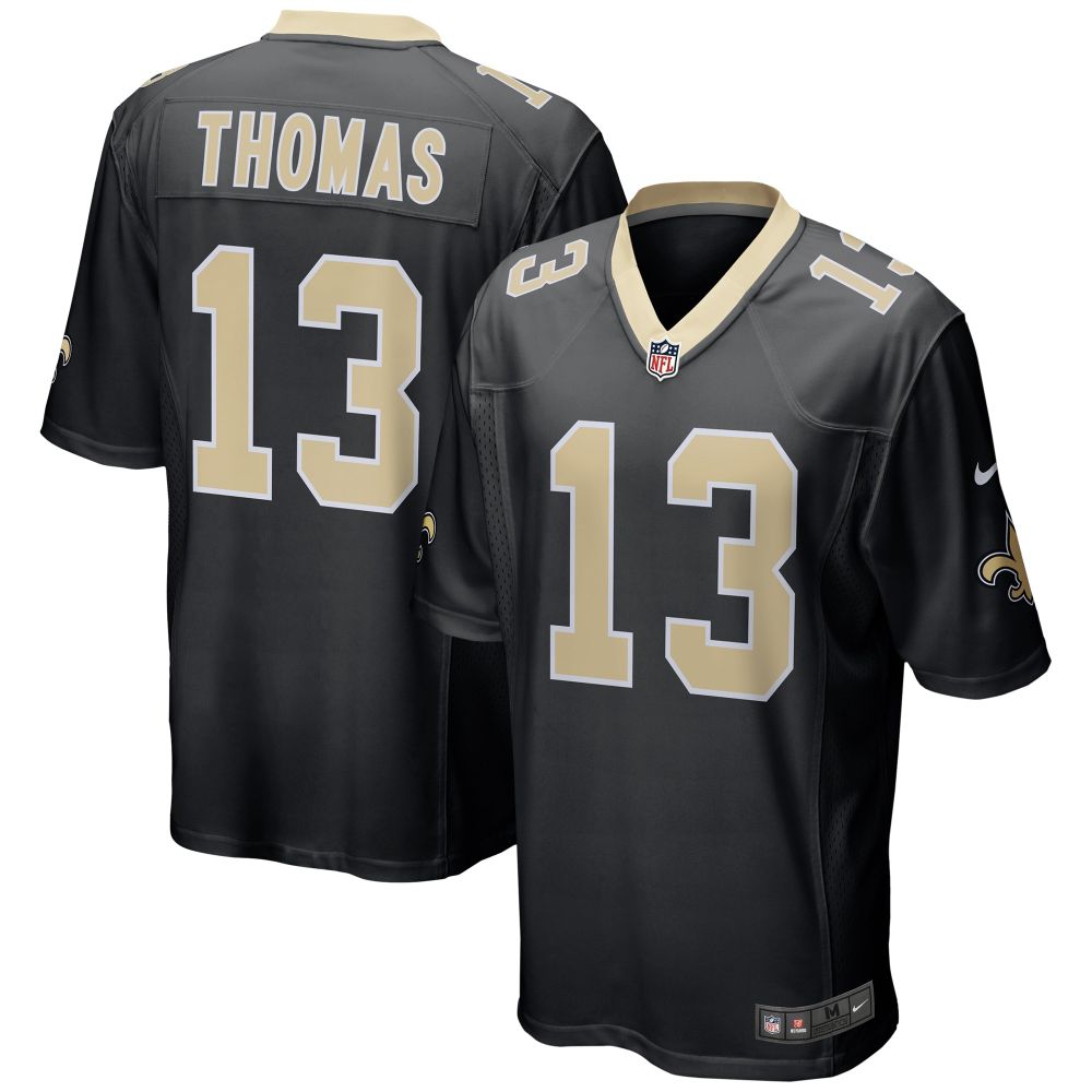 Men's New Orleans Saints Michael Thomas Black Team Color Game Jersey