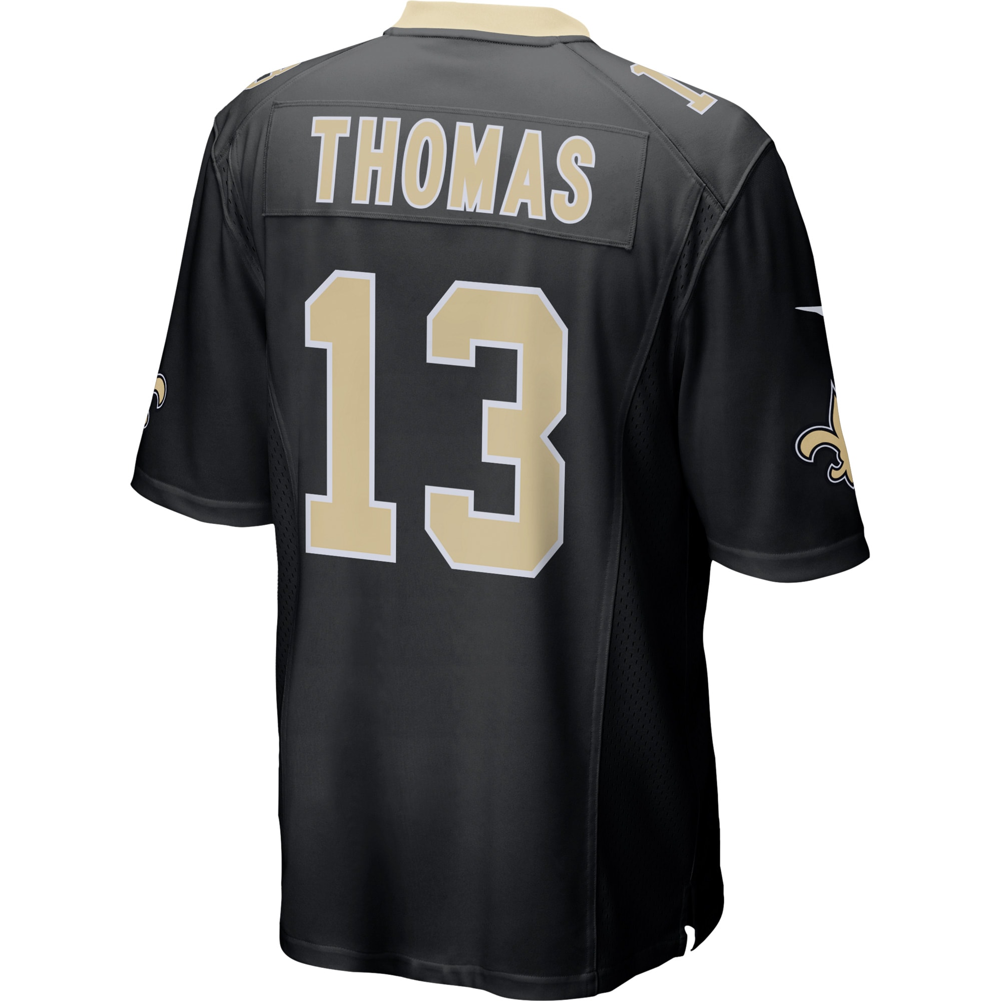 Men's New Orleans Saints Michael Thomas Black Team Color Game Jersey
