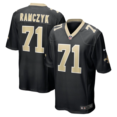 Men's New Orleans Saints Ryan Ramczyk Black Game Jersey 01