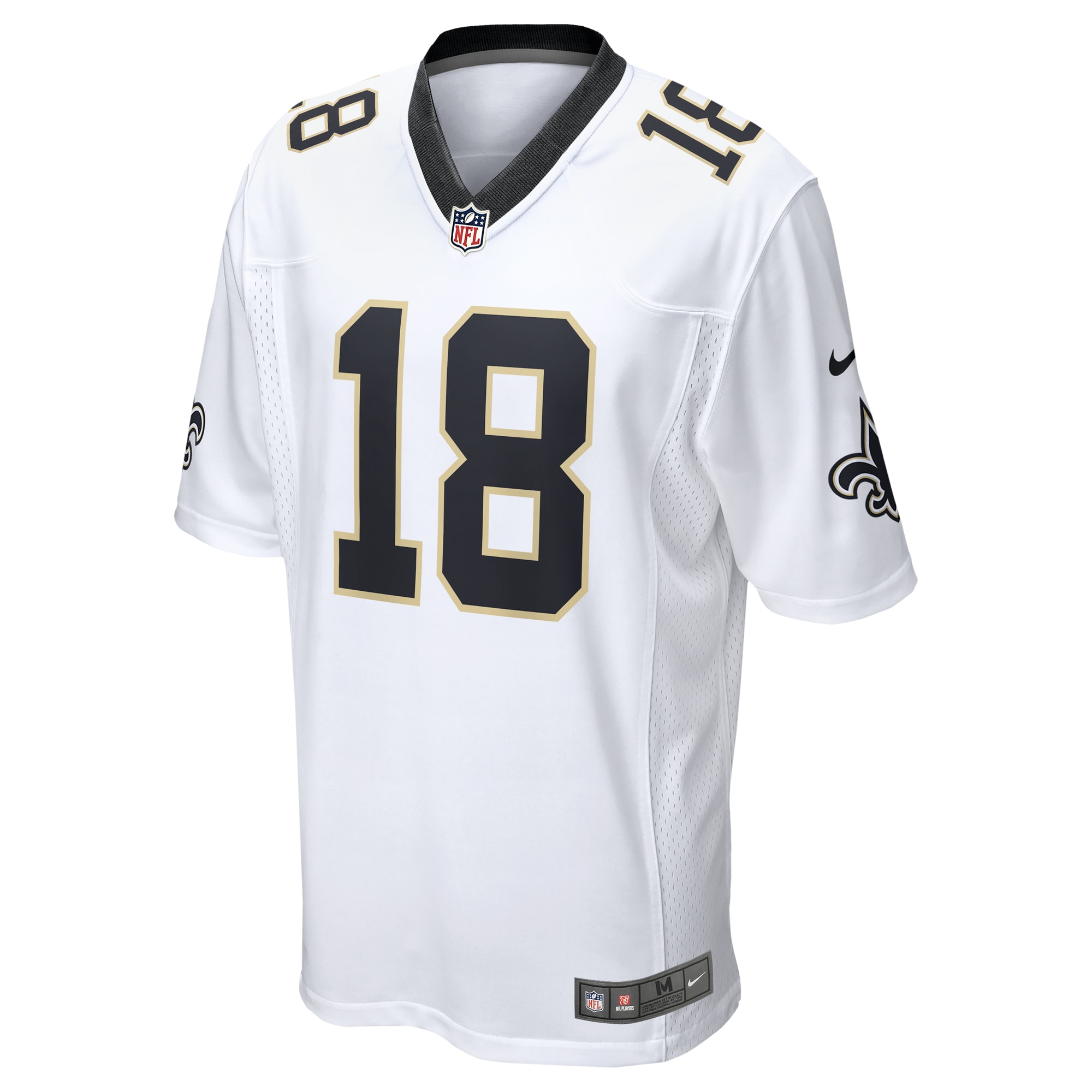 Men's New Orleans Saints Spencer Rattler White 2024 NFL Draft Game Player Jersey