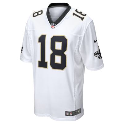 Men's New Orleans Saints Spencer Rattler White 2024 NFL Draft Game Player Jersey 02