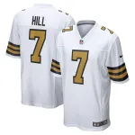 Men's New Orleans Saints Taysom Hill White Alternate Game Jersey