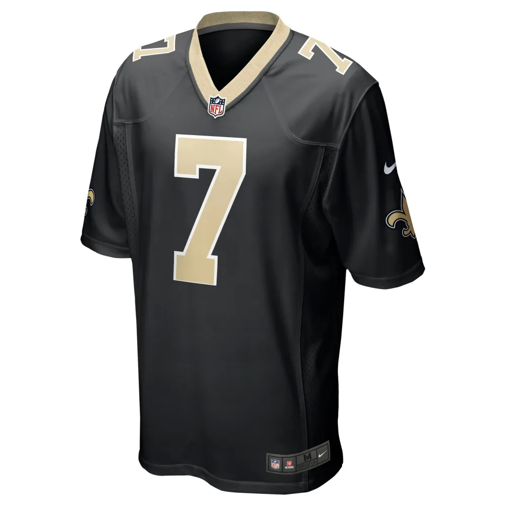 Men's New Orleans Saints Taysom Hill Black Game Jersey