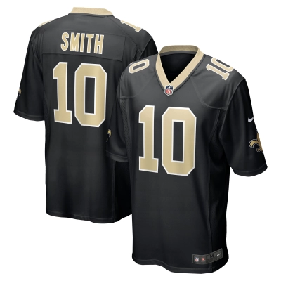 Men's New Orleans Saints Tre'Quan Smith Black Game Jersey 01