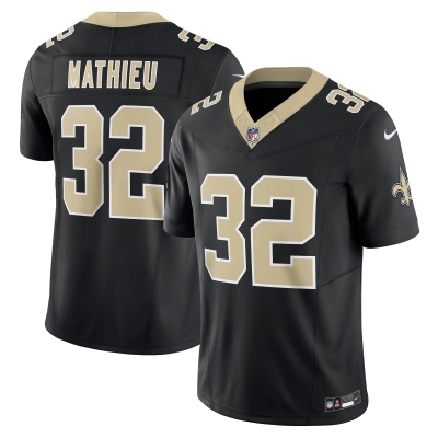 Men's New Orleans Saints Tyrann Mathieu Black Vapor F.U.S.E. Limited Jersey 01