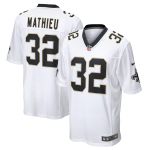 Men's New Orleans Saints Tyrann Mathieu White Game Jersey