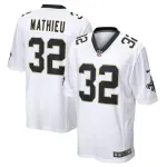 Men's New Orleans Saints Tyrann Mathieu White Game Jersey
