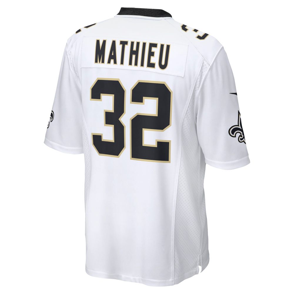 Men's New Orleans Saints Tyrann Mathieu White Game Jersey