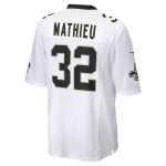 Men's New Orleans Saints Tyrann Mathieu White Game Jersey