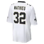 Men's New Orleans Saints Tyrann Mathieu White Game Jersey