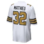 Men's New Orleans Saints Tyrann Mathieu White Player Game Jersey