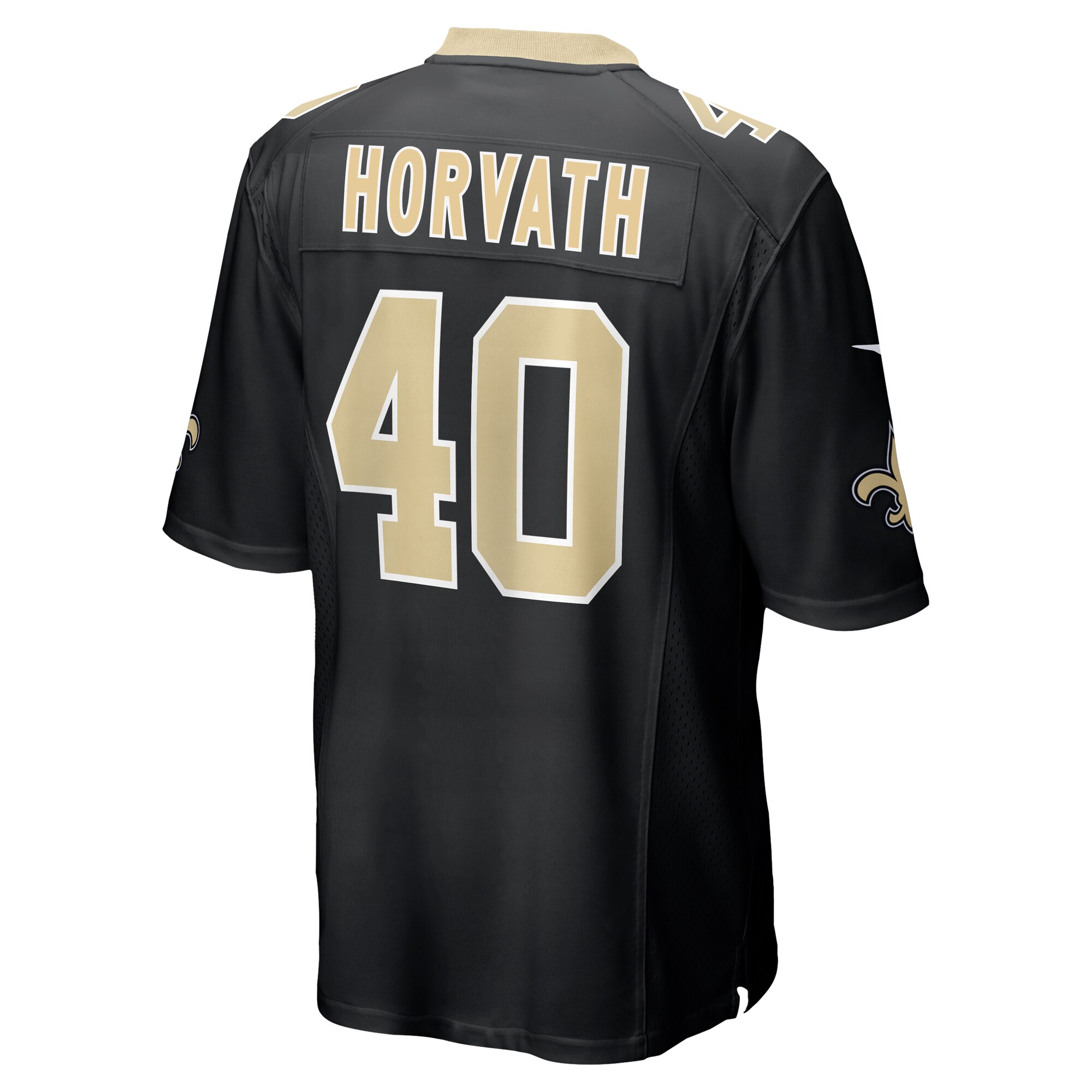 Men's New Orleans Saints Zander Horvath Black Game Jersey
