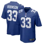 Men's New York Giants Aaron Robinson Royal Game Player Jersey