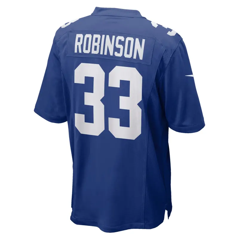 Men's New York Giants Aaron Robinson Royal Game Player Jersey