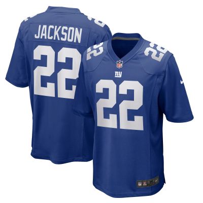 Men's New York Giants Adoree' Jackson Royal Game Player Jersey 01