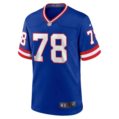 Men's New York Giants Andrew Thomas Royal Classic Player Game Jersey 02
