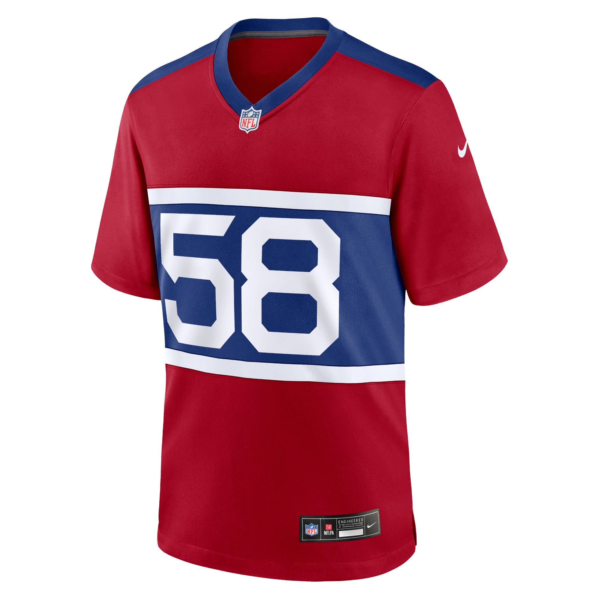 Men's New York Giants Bobby Okereke Century Red Alternate Player Game Jersey