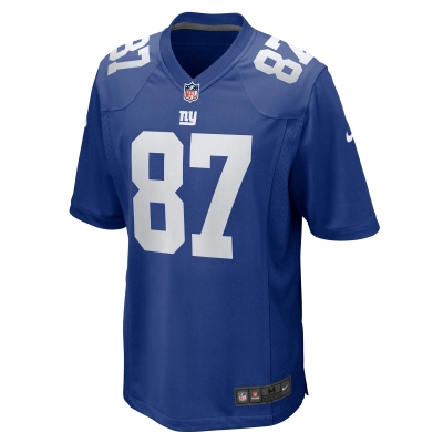 Men's New York Giants Cam Sims  Royal Game Jersey 02