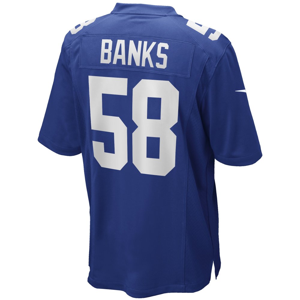 Men's New York Giants Carl Banks Royal Game Retired Player Jersey