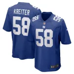 Men's New York Giants Casey Kreiter Royal Game Jersey