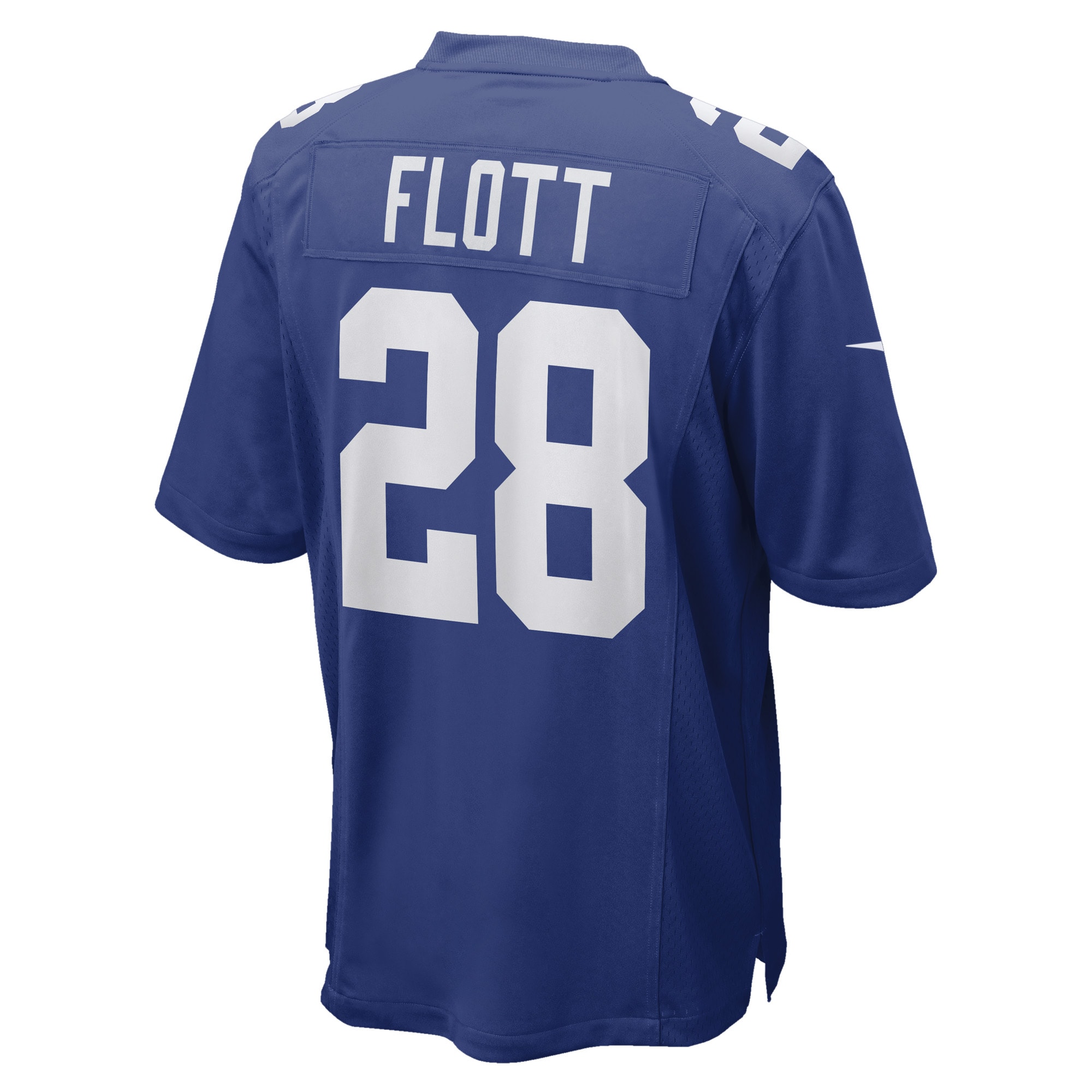 Men's New York Giants Cor'Dale Flott Royal Game Player Jersey